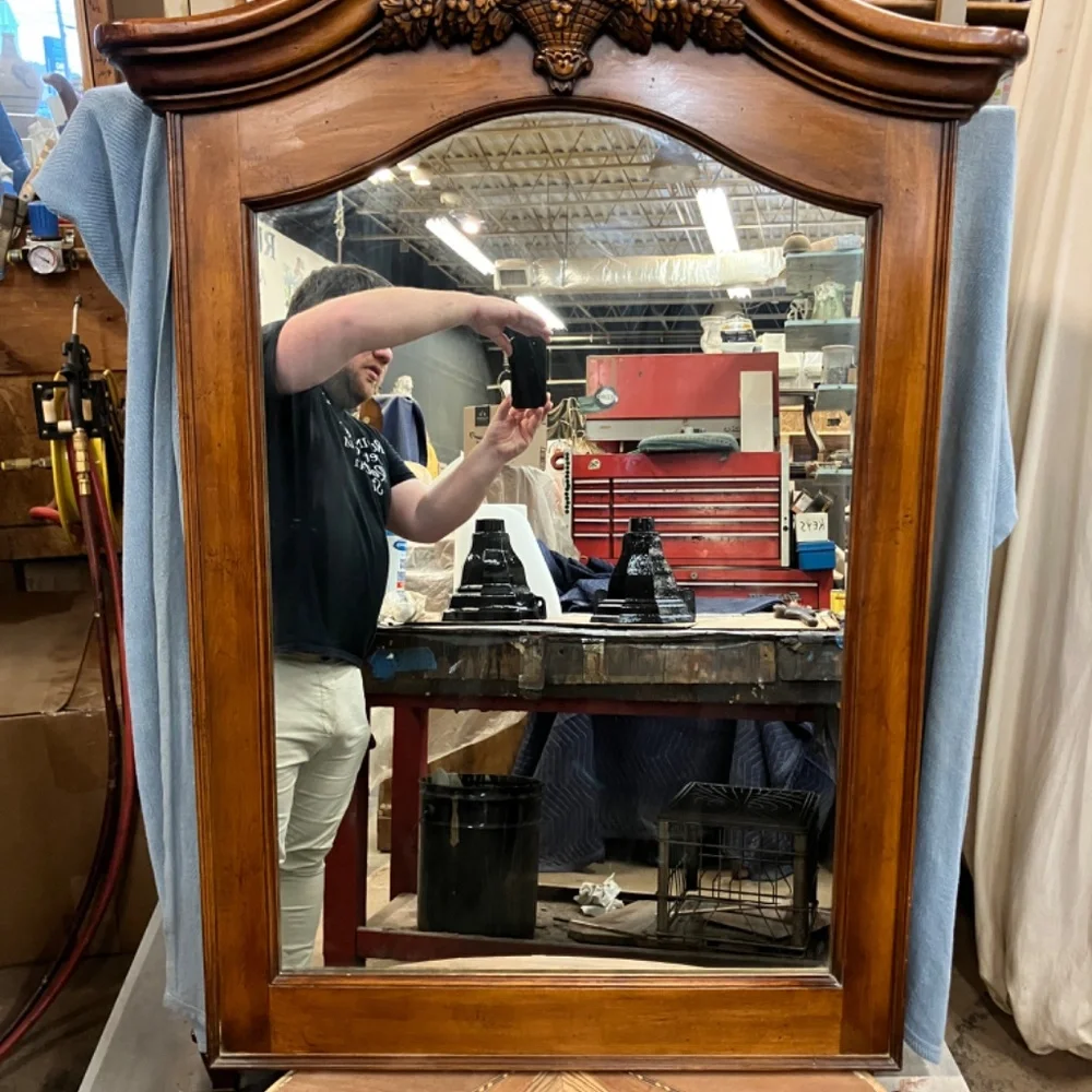 Hardwood French Styled Mirror